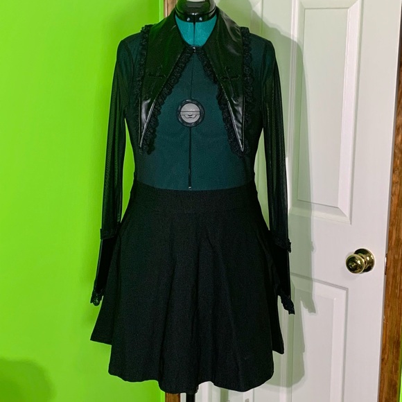 Killstar Cemetery Drive Mesh Dress - Picture 2 of 10